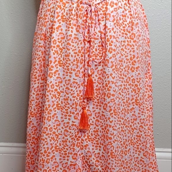 NWT Tommy Bahama Sz L Charming Cheetah Sleeveless Summer Maxi Dress - Picture 5 of 13